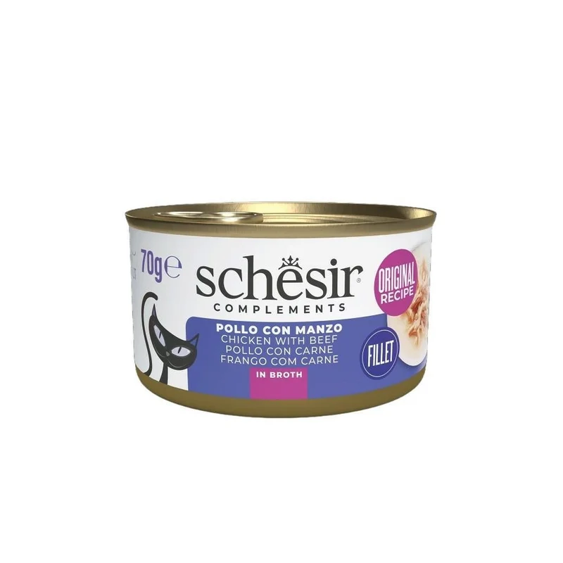 Schesir Gatto Latt. 70G Filetti In Brodo
