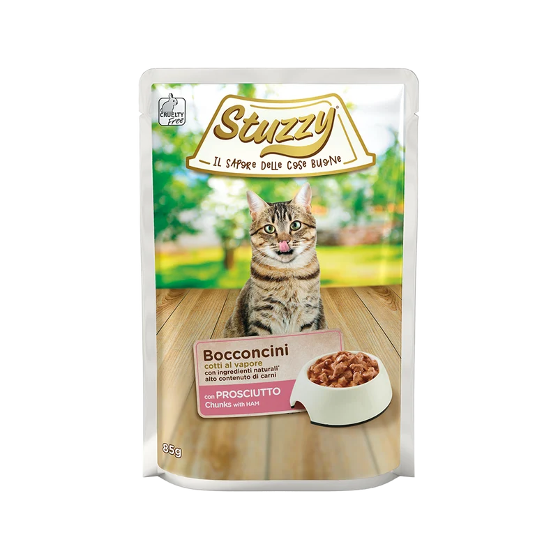 Stuzzy Gatto Steril Bust. 85G Bocconcini