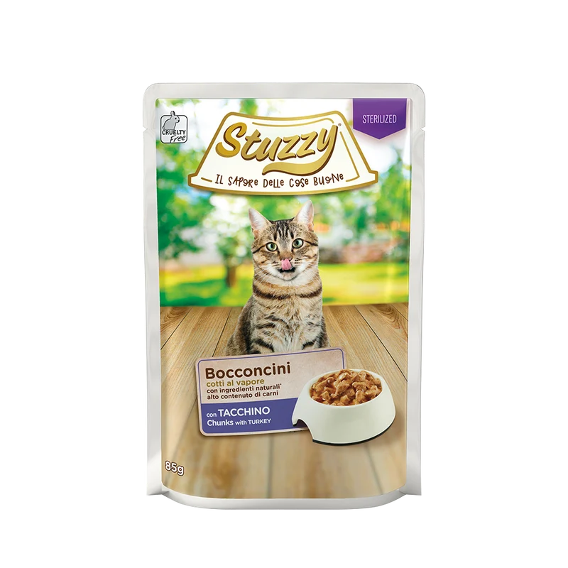 Stuzzy Gatto Steril Bust. 85G Bocconcini