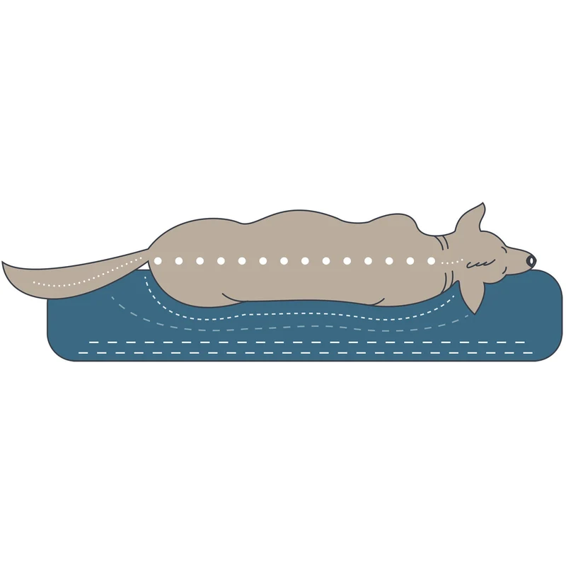 Orthopädische/Ergonomische Hundematte Tirano