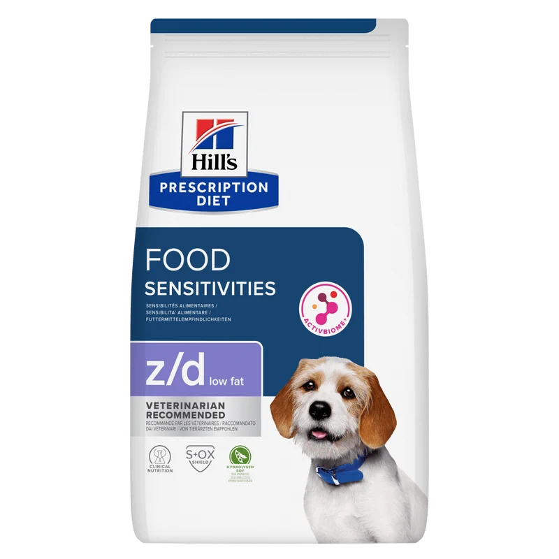 Hill's Prescription Diet z/d Low Fat alimento per cani all'idrolizzato di soia