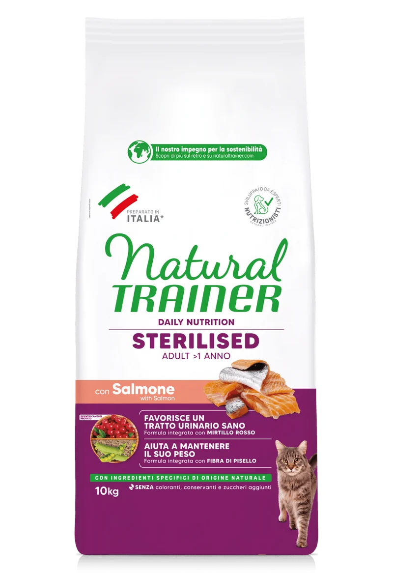 Natural Trainer-Daily 10Kg Sterilised Con Salmone