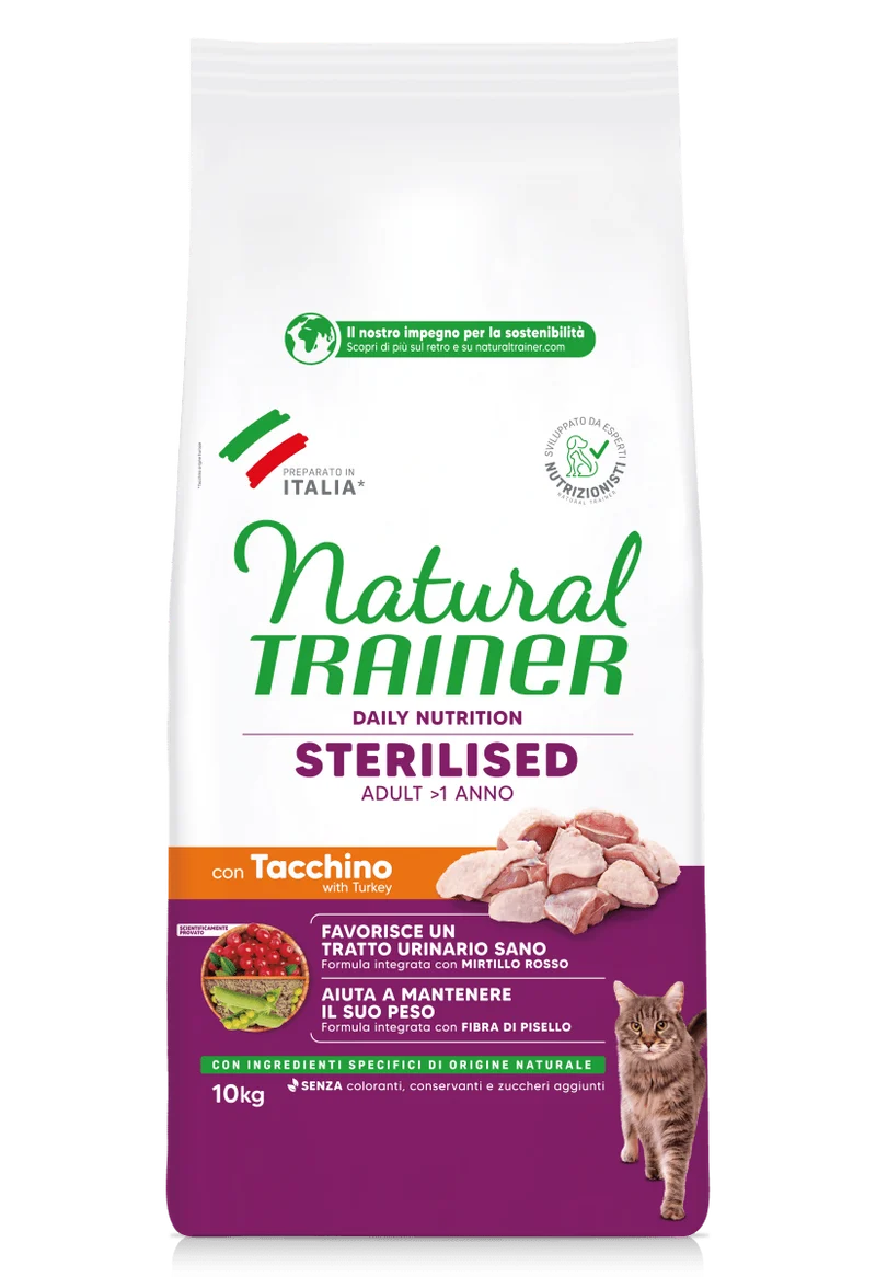 Natural Trainer-Daily 10Kg Sterilised Con Tacchino