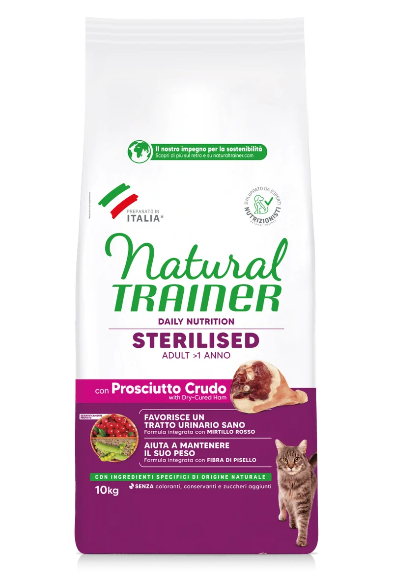 Natural Trainer-Daily 10Kg Sterilised Con Prosciutto Crudo