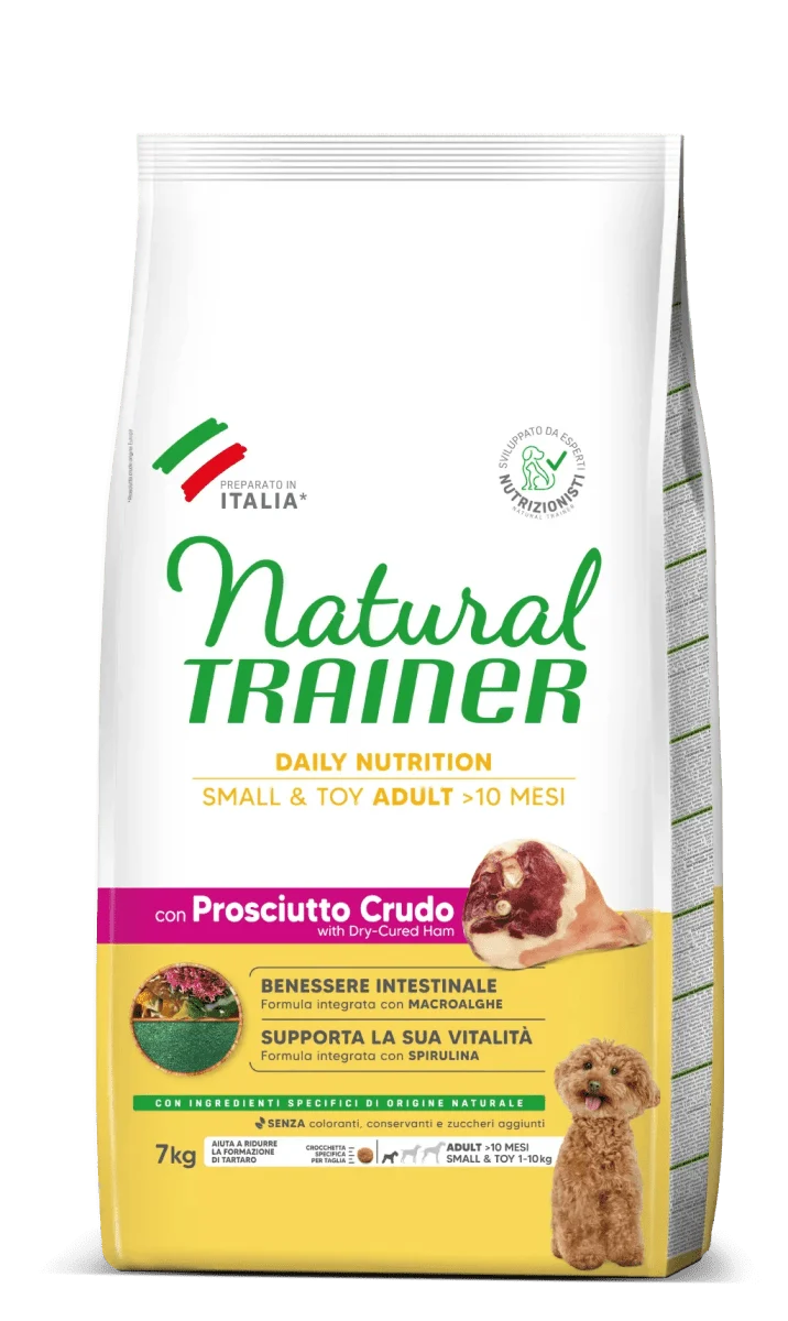 Natural Trainer-Daily 7Kg Small And Toy Adult Con Prosciutto Crudo R/P