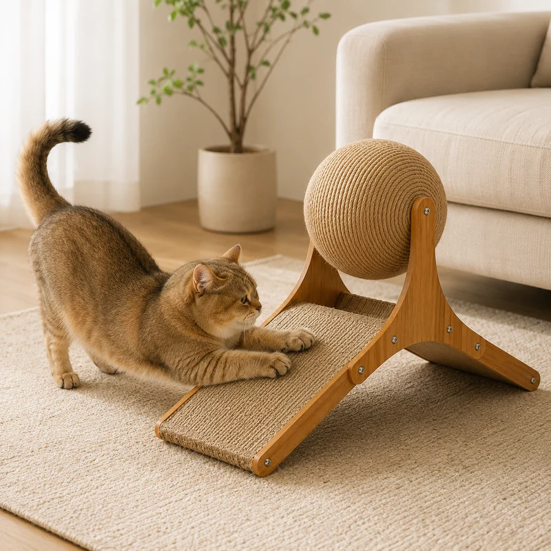Dual Design Cat Scratching Toy Interactive Fun Activity