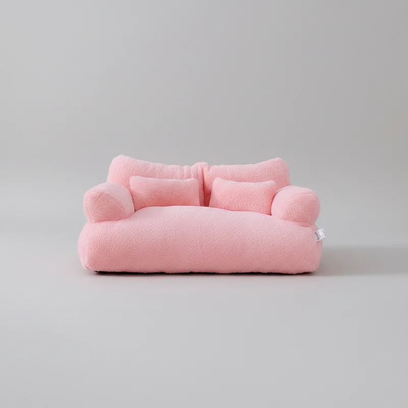 Calming Pet Sofa Soft Relax Zipper Design Cat Couch