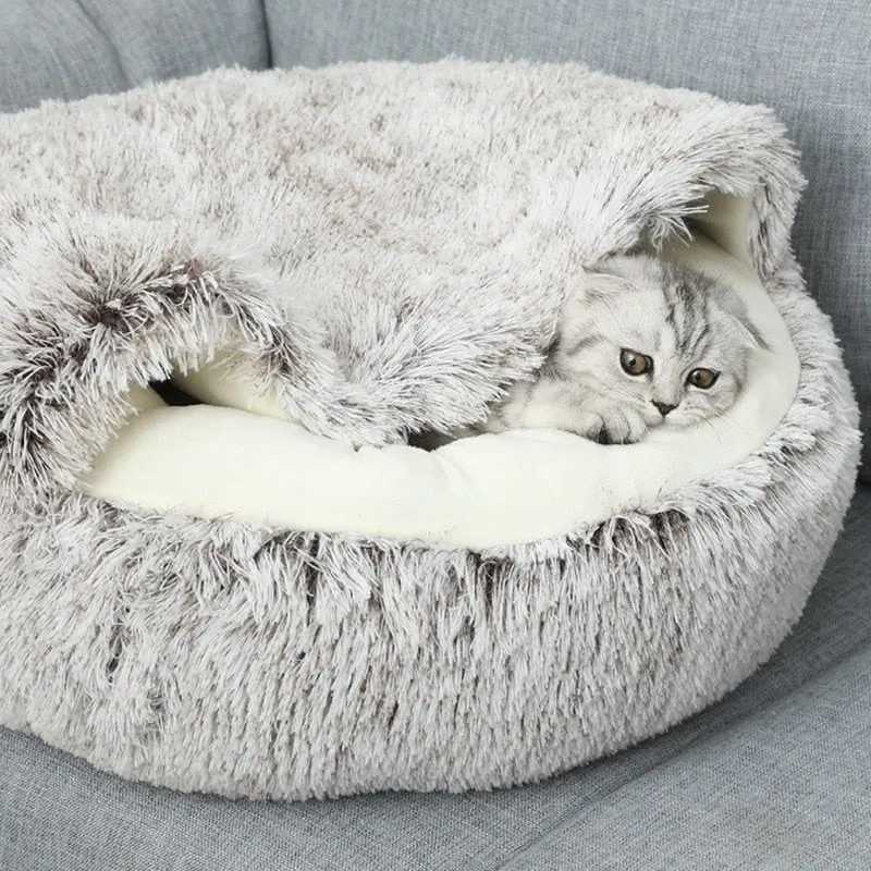 Pet Cave Bed Cozy Cat Cave Design Soft Comfort