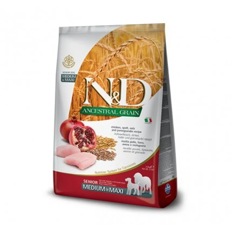 Farmina N&D cane Ancestral Senior Adulto Medium Maxi 12Kg