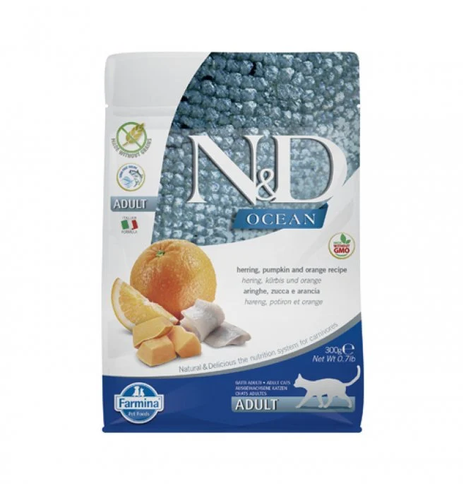 Farmina N&D gatto Ocean Aringa,Zucca E Arancia Adult