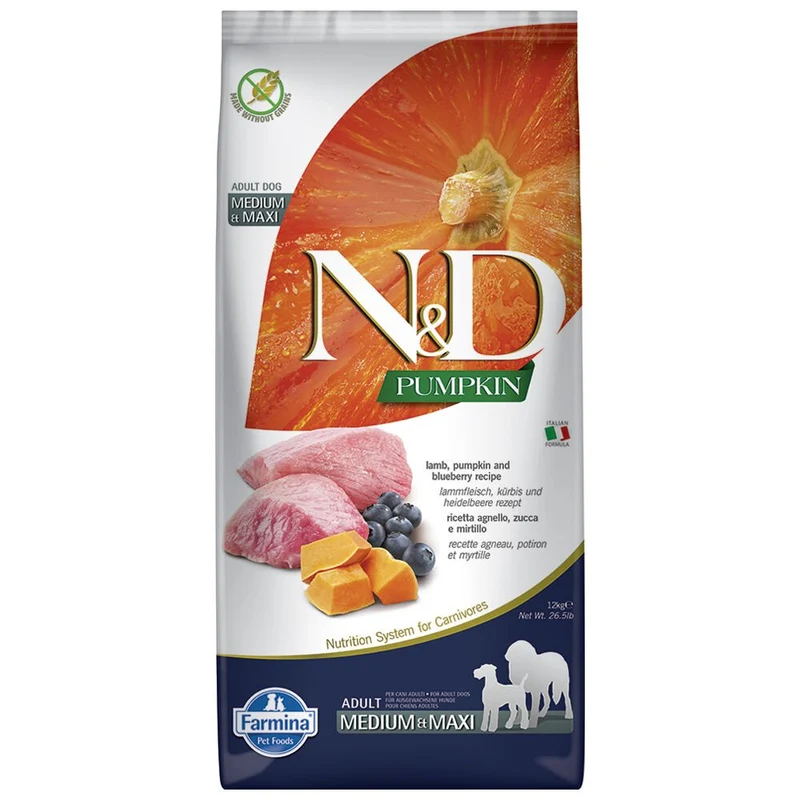 Farmina N&D cane Pumpkin Agnello E Mirtillo Adult Mini