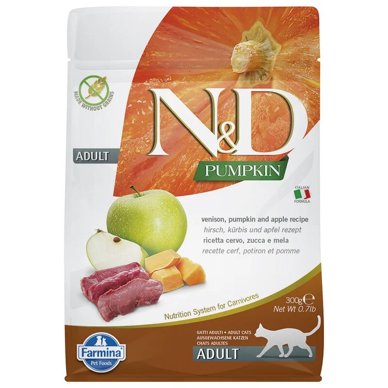 Farmina N&D gatto Pumpkin Cervo E Mela Adult