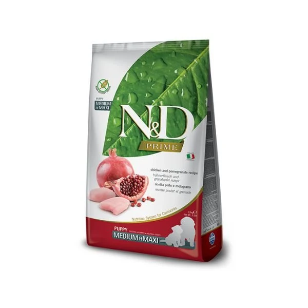Farmina N&D cane Prime Pollo E Melograno Puppy Med/Max 12kg