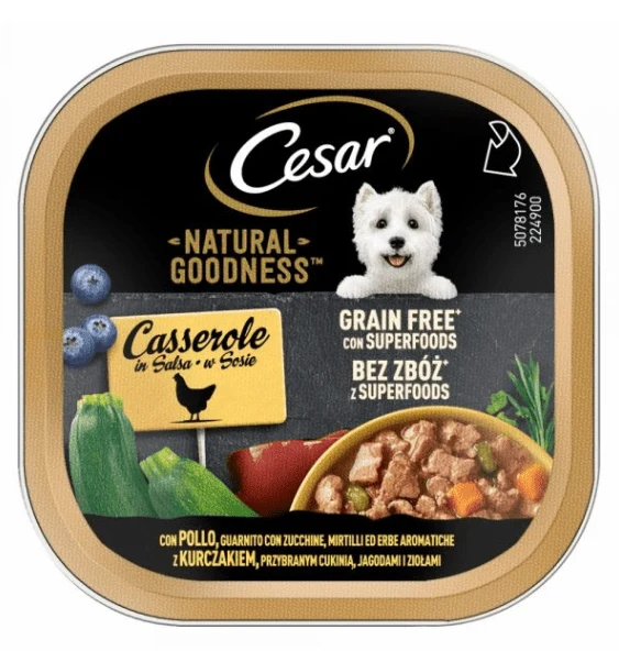 Cesar Natural Goodness Cibo Umido per Cani in Vaschetta da 100g