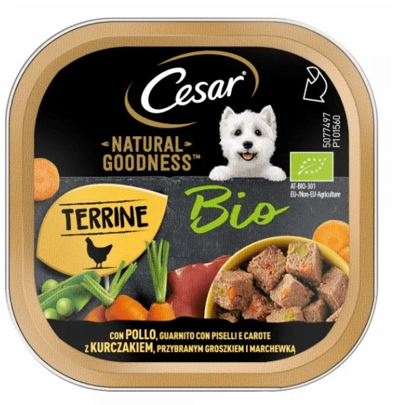 Cesar Natural Goodness Cibo Umido per Cani in Vaschetta da 100g