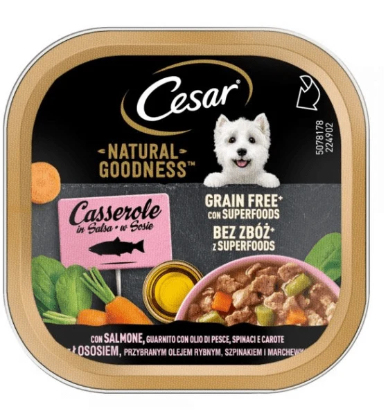 Cesar Natural Goodness Cibo Umido per Cani in Vaschetta da 100g