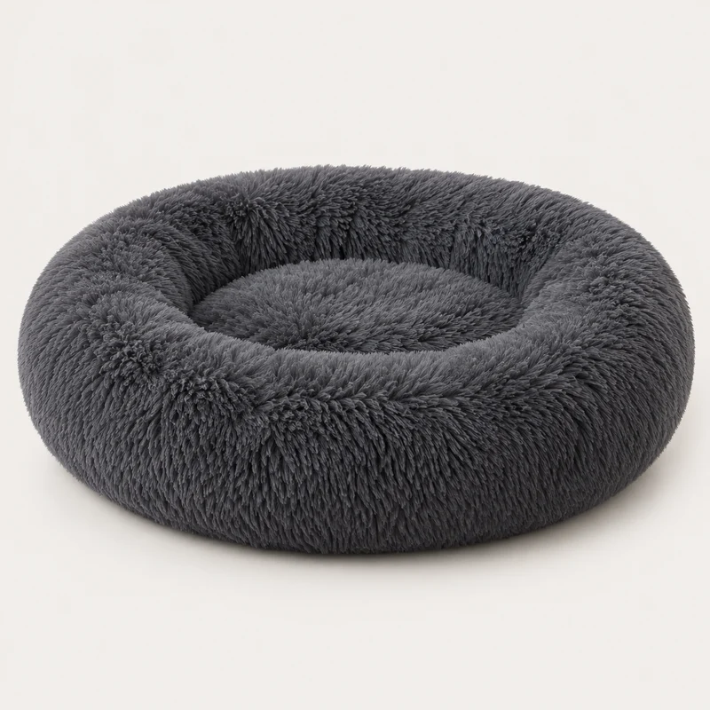 Calming Dog Bed Plush Machine Washable Cozy Design