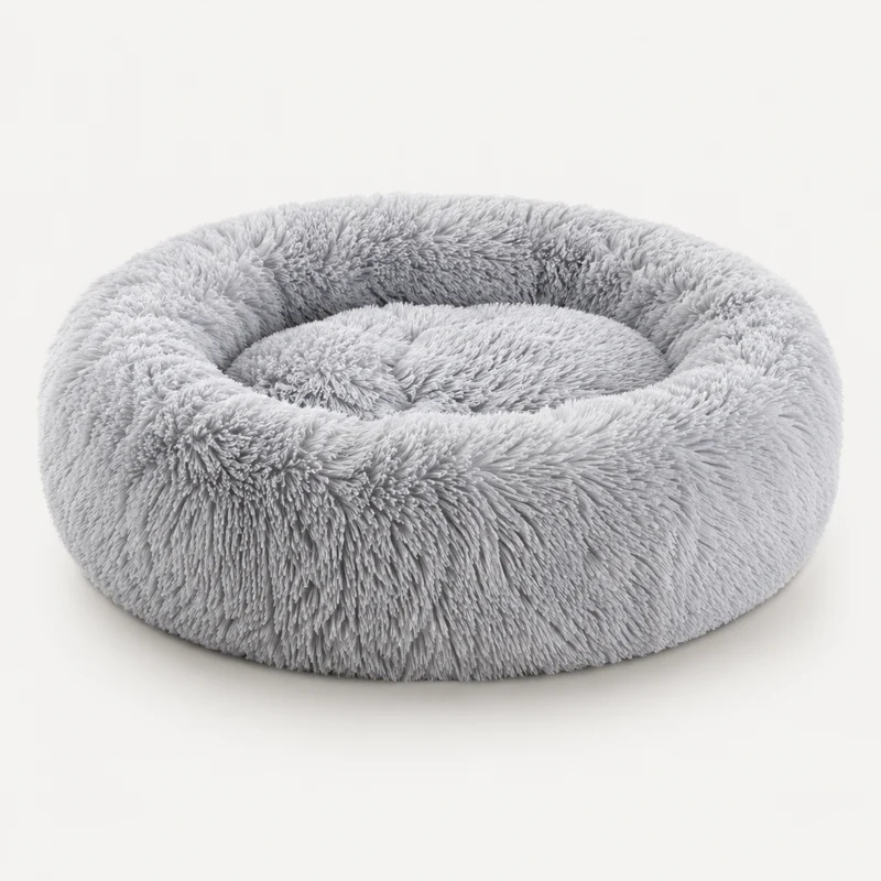 Calming Dog Bed Plush Machine Washable Cozy Design