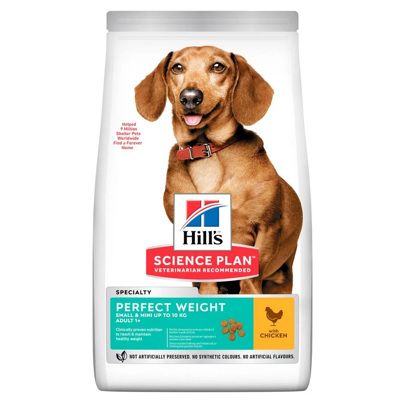 Hill's Science Plan Perfect Weight Small & Mini Adult Alimento per Cani con Pollo