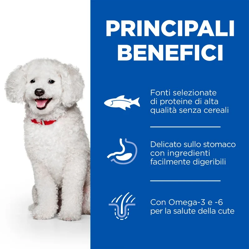 Hill's Science Plan Hypoallergenic Adult Small&Mini alimento secco per cani al Salmone