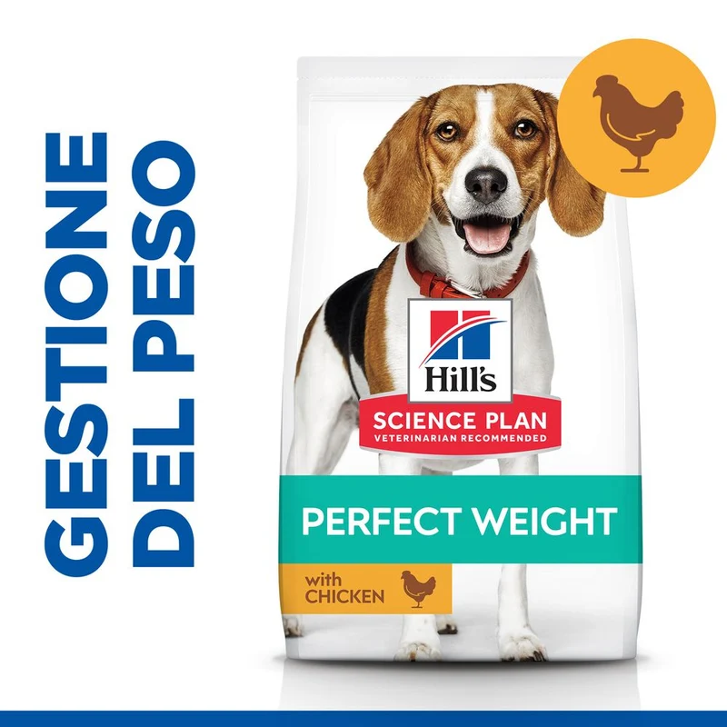 Hill's Science Plan Perfect Weight Medium Alimento per Cani con Pollo