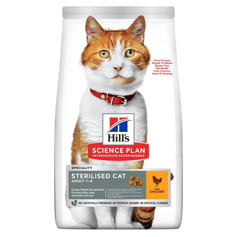 Hill's Science Plan STERILISED CAT ADULT ALIMENTO PER GATTI con POLLO