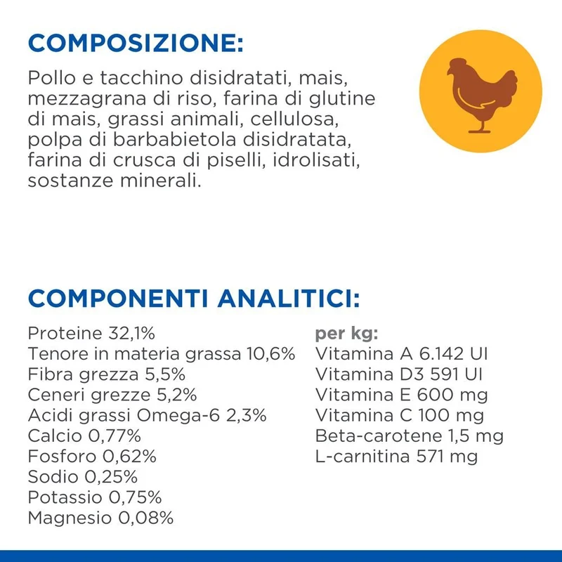 Hill's Science Plan LIGHT ADULT ALIMENTO PER GATTI con POLLO