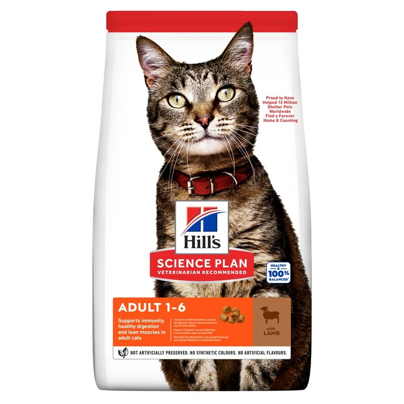 Hill's Science Plan Adult Alimento per Gatti con Agnello