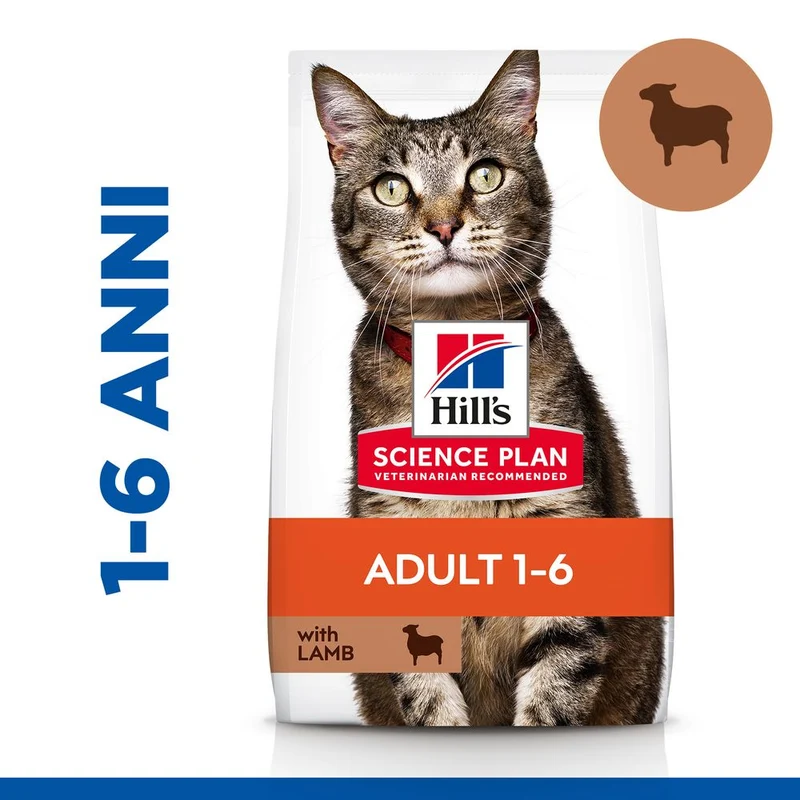 Hill's Science Plan Adult Alimento per Gatti con Agnello