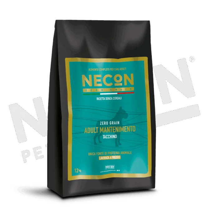 Necon Zero Grain Adult Mantenimento Tacchino, Piselli E Favetta
