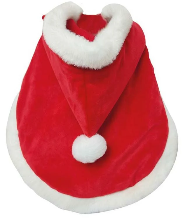 Mantello Per Natale Modello Xmas Santa Per Cani