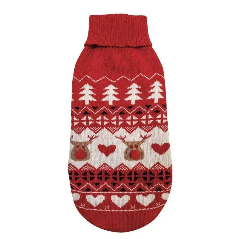 Maglioncino Per Cani Natale Deer Happy Croci