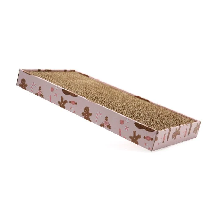 Tiragraffi Natalizio Per Gatti - Con Decorazioni Festive E Superficie Confortevole 45X25X5Cm