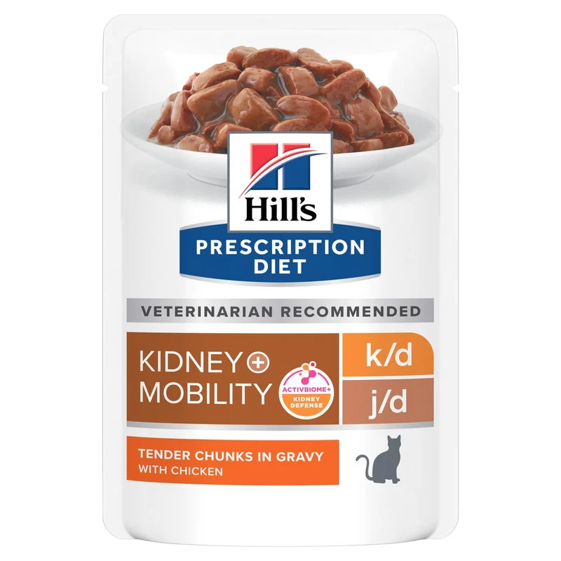 Hill's Prescription Diet k/d + Mobility alimento per gatti Pollo 85g