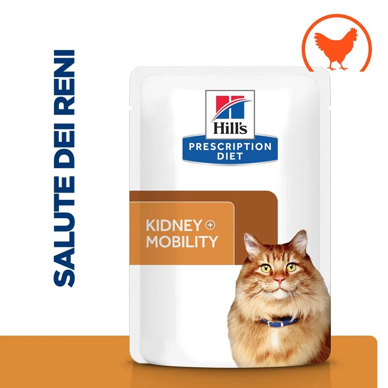 Hill's Prescription Diet k/d + Mobility alimento per gatti Pollo 85g