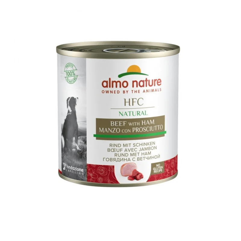 Almo Nature HFC Natural Manzo e Prosciutto 290 gr per Cani