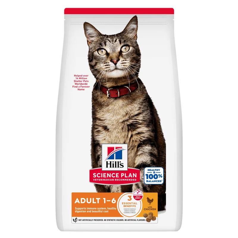 HILL'S SCIENCE PLAN Adult Alimento secco per gatti al pollo - 10kg