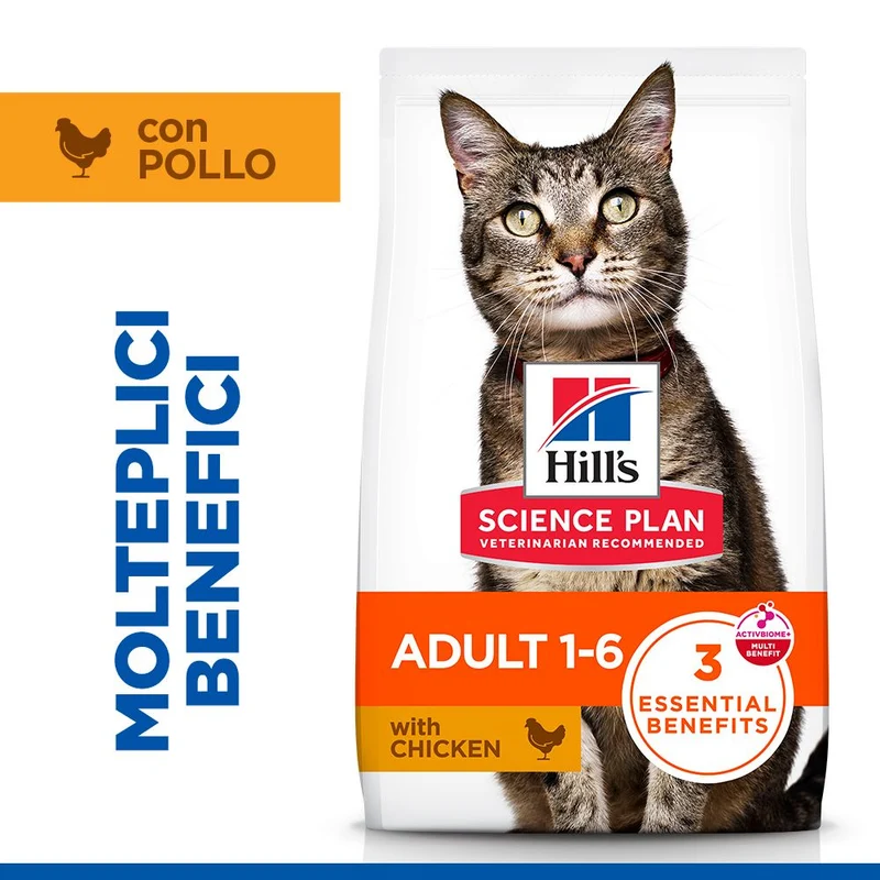 HILL'S SCIENCE PLAN Adult Alimento secco per gatti al pollo - 10kg