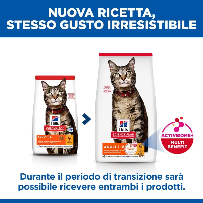 HILL'S SCIENCE PLAN Adult Alimento secco per gatti al pollo - 10kg