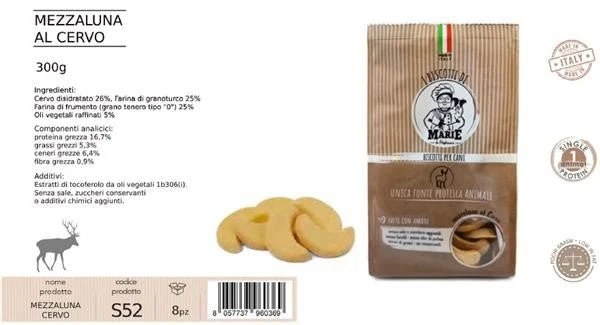 Biscotti Per Cani Mezzaluna 300gr