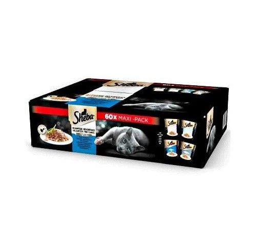 Sheba Selezione In Salsa Con Pesce Per Gatti Da 60X85 Gr