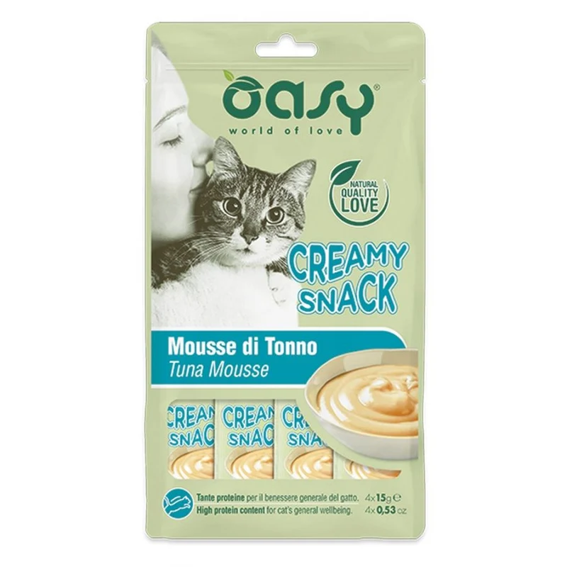 Oasy Gatto Snack Creamy Mousse Cf. (4X15) Gr