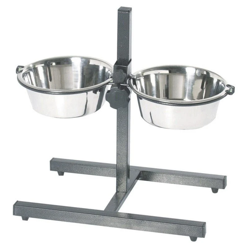 Piedistallo Con Due Ciotole 25Cm
