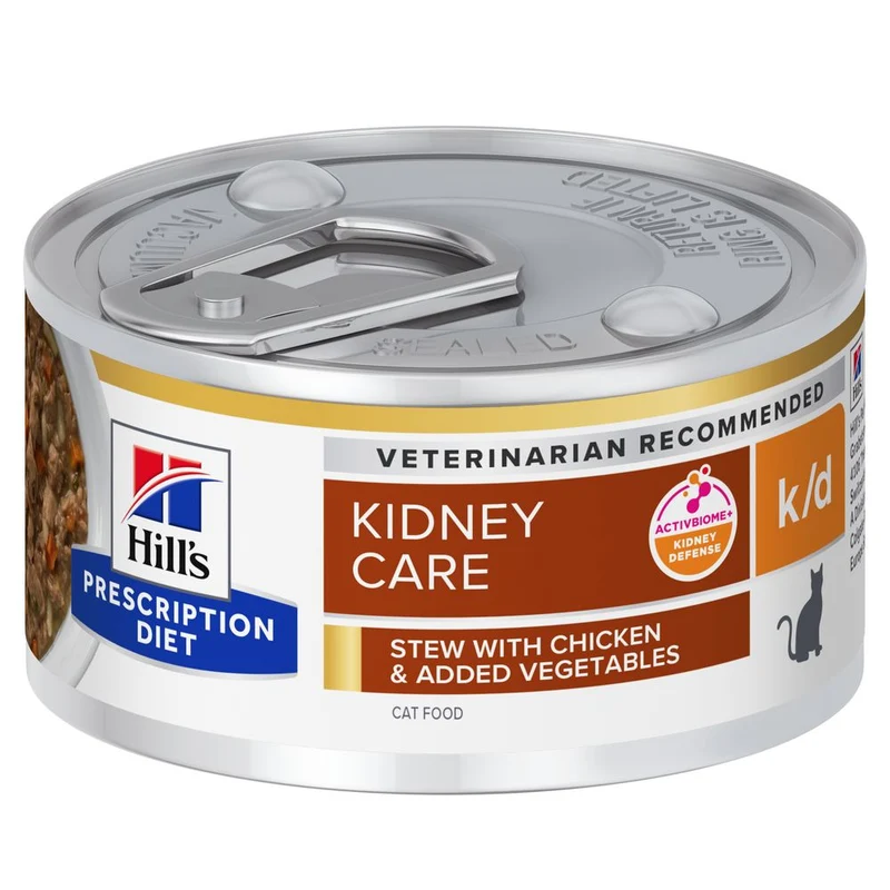 Hill's Prescription Diet k/d spezzatino per gatti con pollo e verdure aggiunte 82g Multipack 24 Pezzi