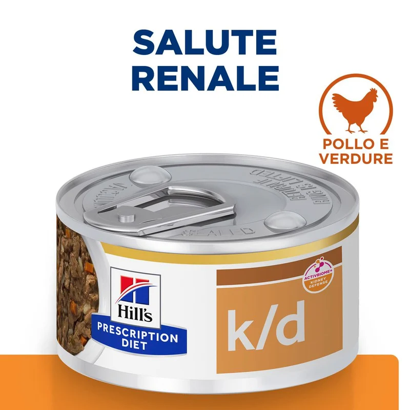 Hill's Prescription Diet k/d spezzatino per gatti con pollo e verdure aggiunte 82g Multipack 24 Pezzi
