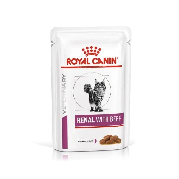 Royal Canin Renal Gatto Adult Con Manzo Multipack 12x85gr