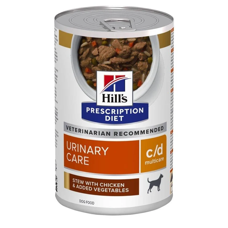 Hill'S Prescription Diet Canine C/D Multicare Spezzatino Al Pollo E Verdure Per Cani 354g Multipack 12 Pezzi