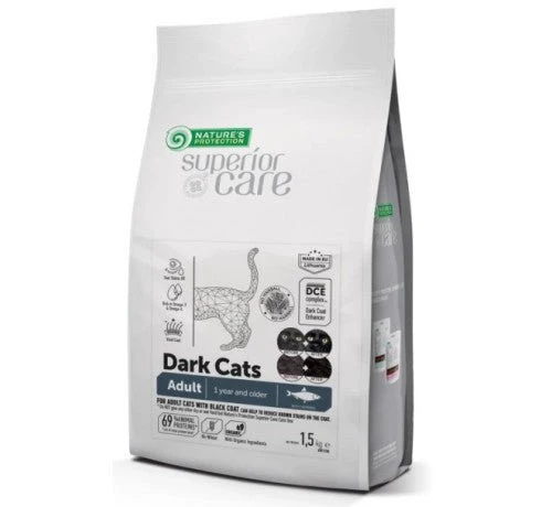 Nature'S Protection Superior Care Dark Cats Per Gatti Adulti Con Aringa