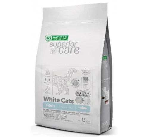 Nature'S Protection Superior Care White Cats Per Gatti Adulti Con Aringa
