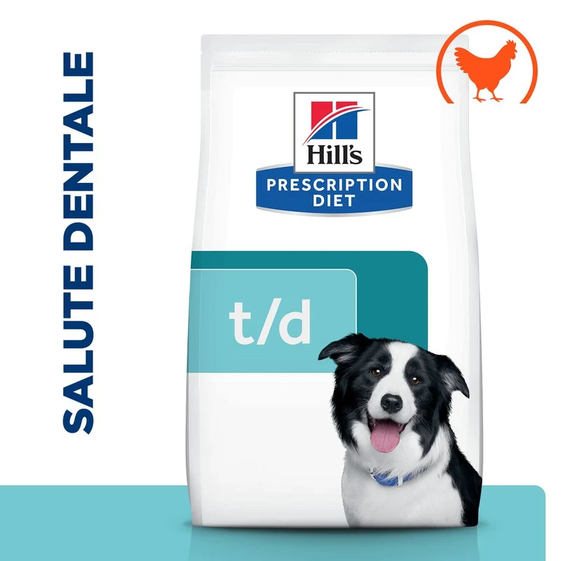 Hill's PRESCRIPTION DIET t/d alimento per cani con pollo